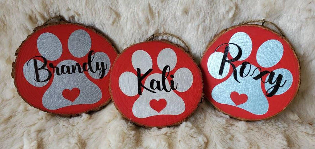 paws red backgrounds with silver pearl white and icy blue