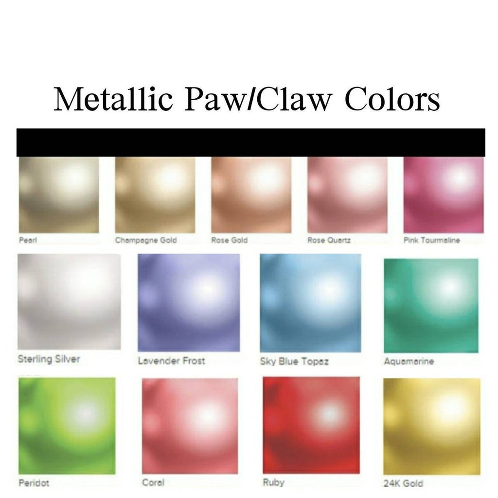 metallic paw or claw colors