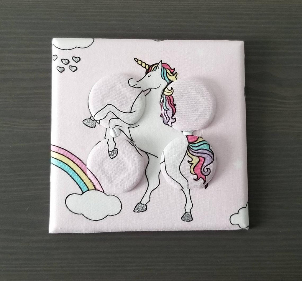 Rainbow Unicorn matching outlet covers