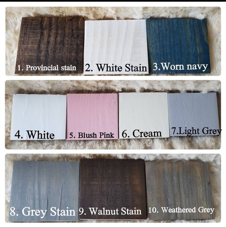 Wooden Organizer stain and paint colors