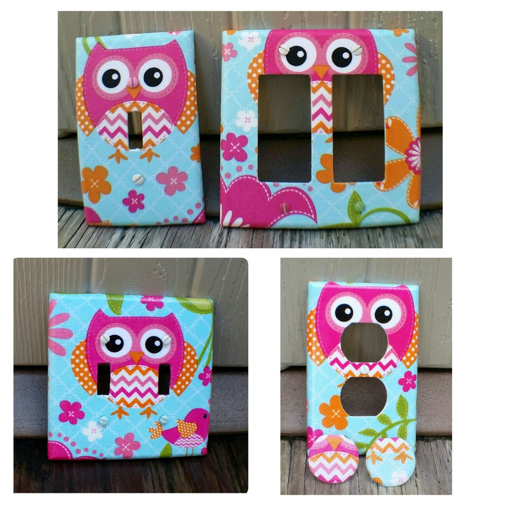 Owl Light Switches and Outlet Plate match Owl Night Light