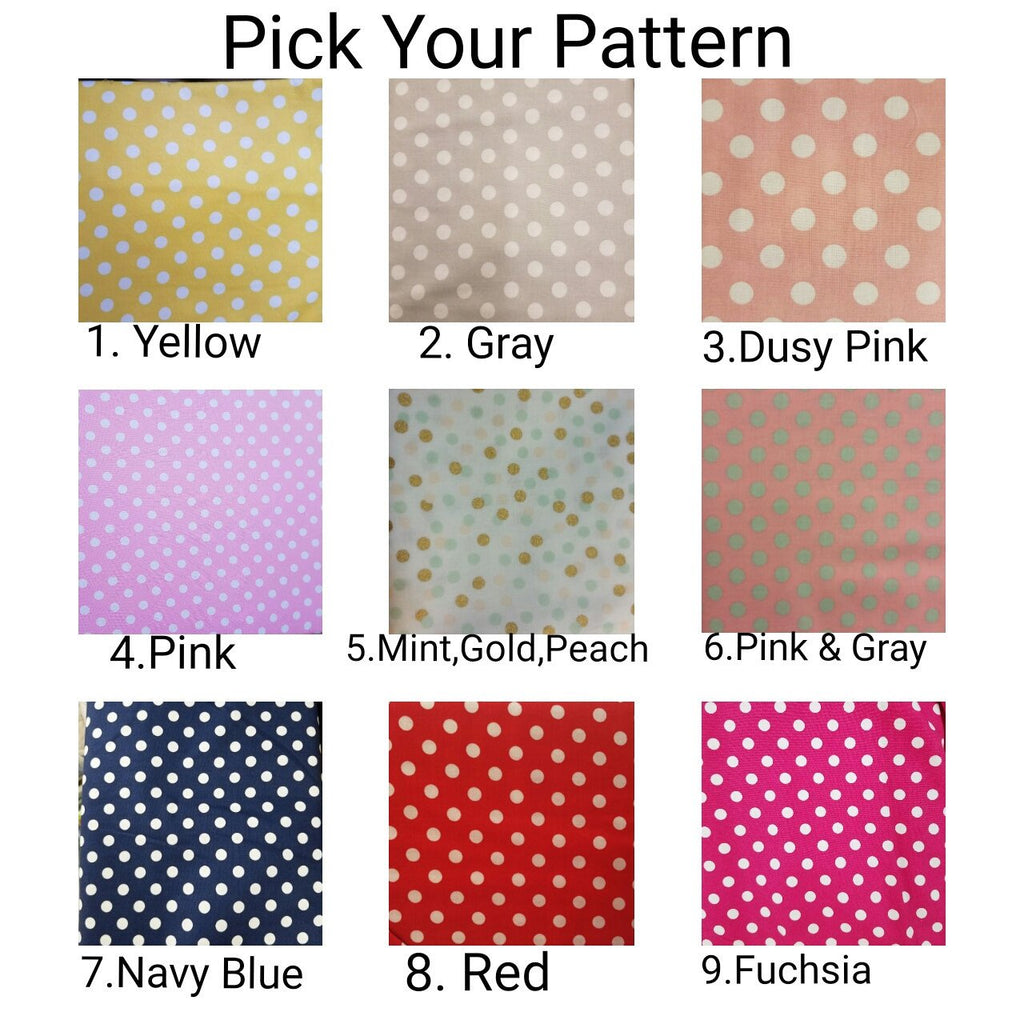 Pink with White Polka Dots alternate patterns 