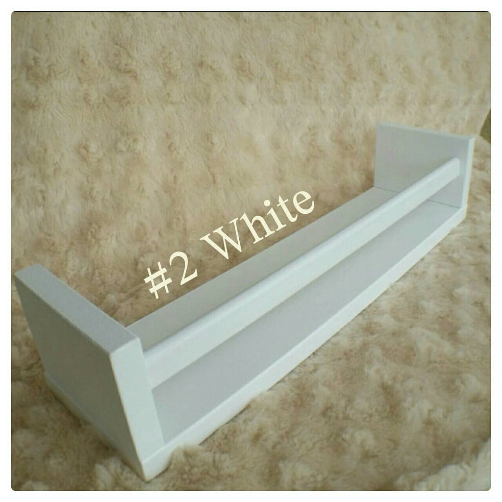 One Color Painted Wall Shelf white