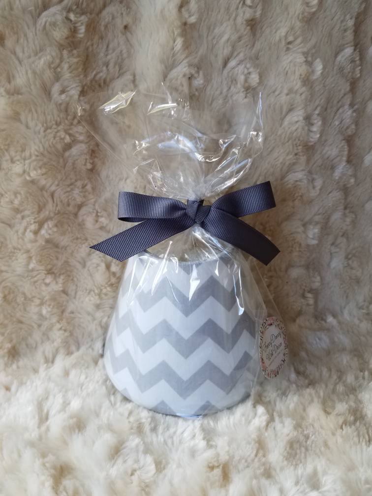 Grey Chevron Night Light gift wrapped for shipping
