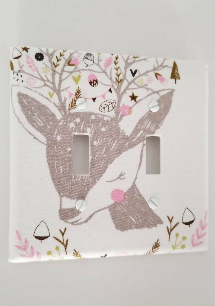 Deer Light Switch Cover, double toggle size