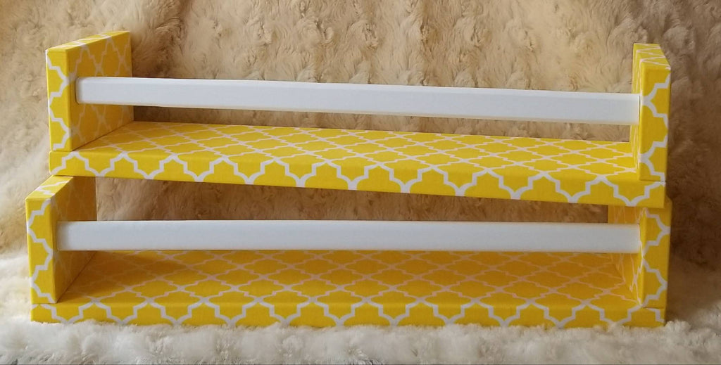 Tile Pattern Wall Shelf Collection yellow design