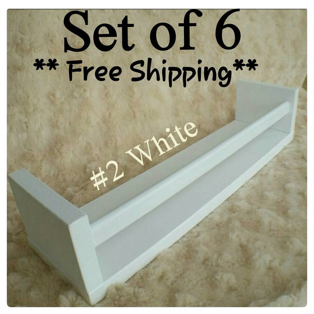 Painted Shelves Set of 6 FREE SHIPPING