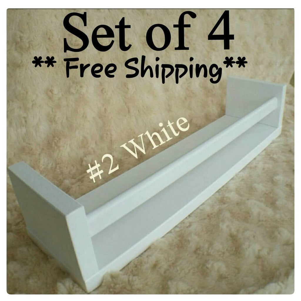 Painted Shelves Set of 4 FREE SHIPPING