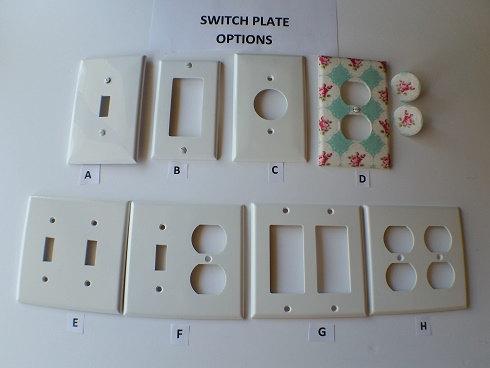 Light Switch Plates and Outlet Covers arrangements